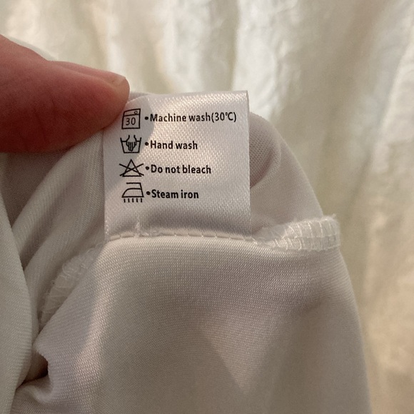 White Sheath Lace Dress with Flutter Cap Sleeves - Picture 10 of 10